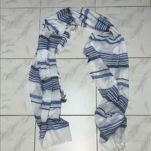Target Women's Scarf with Blue and White Stripes